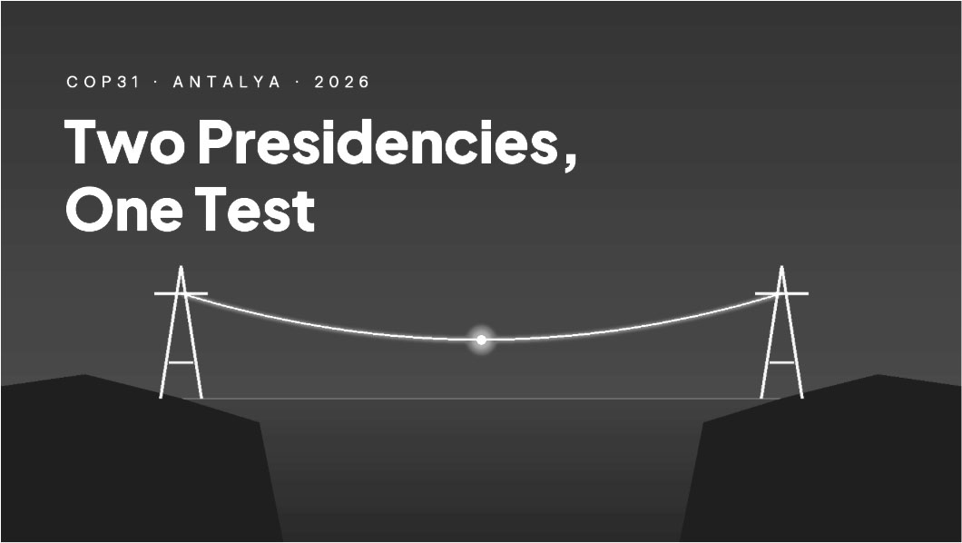 Two Presidencies, One Test: Why COP31’s Shared Structure Is the Real Innovation
